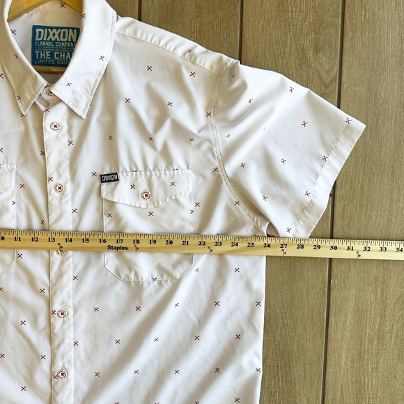 Dixxon Flannel The Chad Button Up Shirt Size 2X Performance Short Sleeve Print - Picture 6 of 7